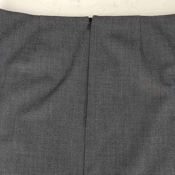 Brooks Brothers Explorer Wool Midi Pencil Skirt Navy Off White Check Print Sz 12 - Picture 8 of 13